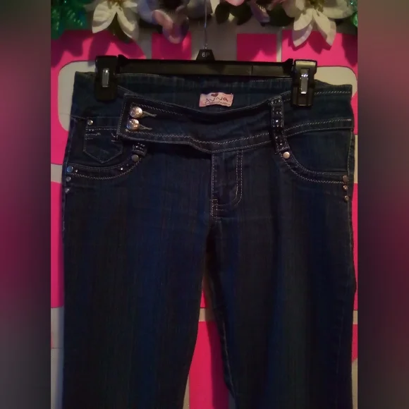 #043👉🏼Women's Teens Blue Skinny Jeans 👖 - Picture 5 of 5